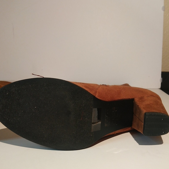 Red Circle Womens Brown Heeled Zip Boots Size 7 US - Picture 8 of 10